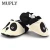 First Walkers Adorable Infant Slippers Toddler Baby Boy Girl Knit Crib Shoes Cute Cartoon Antislip Prewalker 231122