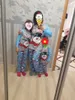 Familjsmatchande kläder Familj Matchande julpyjamas Set Mother Kid Clothman Snowman Print Warm Pyjamas Topspants Vuxen 2st Clothing Xmas Outfit 231123