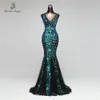 Feestjurken gedichten nummers Dubbelkoppen Mermaid avondjurk prom -jurken formele jurk Vestido de festa elegante vintage gewaad longue 230422