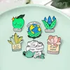 Броши Go Green Earth Enamel Late Pins Save Water