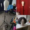 Stojak na perukę stojak na płótnie na płótnie 21 „22” 23 ”dla kobiet Make Up Maniquin Training Make Peruki Mannequin Head Manican Head Stand Stoy 231123