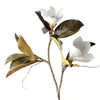 Ghirlande di fiori decorativi Stile retrò Artificiale 1 pezzo Magnolia finta super bella Arredamento per la casa/caffetteria Display Fiori di setaDecorazione