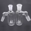 Catcher de cinzas de vidro mais barato Bongo 14 mm 18mm Dab Rig Diokah Cutts Difuser chuveiro PERC CANTHERS CACKERS GRESPOS PYREX Fumando tubo 2pcs