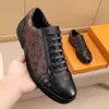 Luxury Designer Shoes av högsta kvalitet Casual Sneakers Breattable Calfskin med blommig utsmyckad gummi yttersula mycket trevlig BGFV000101