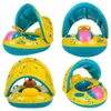 Sand Play Water Fun Baby Swimming Pool Floating Flatable Ring Childrens Accessories Sunshade and Mother Toys Children 16y 231122