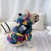 Ropa para perros Bulldog francés Perro mascota Camuflaje Chaqueta Abrigo Invierno Ropa cálida Ropa con capucha Ropa para perros pequeños medianos Corgi Pug YHC90 231122