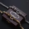 Bracelets à maillons Dragon en acier pour hommes, chaîne décorative multifonctionnelle, collier de taille, pendentif de voiture, 1m de Long, utilisé pour