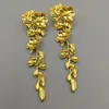 Stud Earrings Golden Flower Shoulder Sweeper