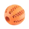 Jouet de friandises pour chien, balle d'entraînement, élasticité Interactive amusante, jouet à mâcher pour animaux de compagnie, boules de nettoyage des dents de chien, caoutchouc Extra résistant, 7cm, 6cm, 5cm