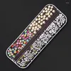 Nail Art Decorations 12Grid AB Jelly Rhinestones Flatback Non Fix Rhinestone 3D Glitter Gems Diamond For DIY Charms