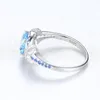 Cluster Rings London Blue TopA Ring S925 Silver Bracelet Gem Women's Fashion Ol Factory Accessories
