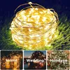 Décorations de Noël 7m12m22m32m solaire LED fée chaîne lumière extérieure étanche 8modes rue guirlande pour fête de mariage décoration lampe 231123