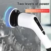 Cleaning Brushes 7 In 1 Electric Turbo Scrub Brush Multifunctional Long Handle Cordless Spin Scrubber Bathroom Accessorie 231123