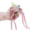 Andere Modeaccessoires 5 Farben Handgelenk Blumen Braut Brautjungfer Perlen Seidenband Party Hochzeit Dekoration Am Handgelenk Korsagen Künstliche Rosen Flo J230422