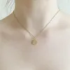 Chaînes exagérées à la mode irrégulière ronde clavicule chaîne Vintage métal bosse oeil pendentif collier ras du cou accessoires bijoux cadeaux