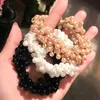 Haarspangen Haarspangen Mode Mädchen Perle Perlen Stirnbänder Halter Gummiseil Elastische Koreanische Scrunchie Gum Kopfschmuck Für FrauenHaar