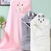 Asciugamani Accappatoi Asciugamani per neonati Asciugamani con cappuccio per neonati Accappatoio per bambini super morbido Asciugamano da bagno Coperta Caldo per dormire Swaddle Wrap per neonati maschi e ragazzeL23112