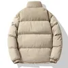 Męskie kurtki zima w dół bawełniana kurtka męska moda swobodny sport ciepłe kolorowe sztrukoi para 231123