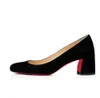 Femmes sandale talons hauts rouge brillant bas pompes noir brevet Miss-Sabina dame robe de soirée de mariage pompes talon épais taille 35-43