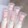 Lipgloss 1 Stück Pink Bear Glaze Mousse Flüssiger Matt-Lippenstift Niedlich Wasserdicht Samt Nude Braun Rot Schlamm Weich
