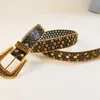 55% Belt Designer Nieuwe unisex gouden mesh riem met pailletten tailleband