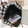 Duffel Bags Women Plaid Travel Bag Fashion Large Capacity Sports Fitness Female Duffle Handbag Canvas Gym Yoga Bolso 2023