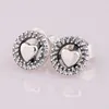 Stud Earrings Authentic 925 Sterling Silver Forever Fashion Heart For Women Gift DIY Jewelry