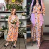 Family Matching Outfits MuslimQLO Spring Autumn Children's Wear Middle East Parent-child Wear muslim kids clothing latest abaya designs dubai abaya 231123