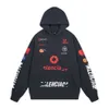 المصمم Balencaigaity Hoodie Balanciaga Paris 2023 New B Family العديد من الثياب الكلاسيكية للسباقات المطبوعة ملابس إعادة صياغة متهالكة من كنزات مقنعين 23SS