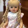 Dolls 55cm Reborn Full Body Silicone Vinyl Doll Beauty Long Hair Girl Lifelike Bewborn Baby Betty Princess Bebe 231122