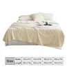 Battaniyeler Kış Sıcak Battaniye Tavşan Peluş Peluş Kılavuzlu Yatak Yatak Odası için Klima 231123