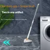 Ny triangel 360 Rengöring Mop Telescopic Wet and Dry Hushållstak rengöringsborstverktyg Självdräning för att rengöra brickor och väggar