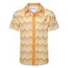 5 Männer Designer -Shirts Sommer Shoort Sleeve Casual Shirts Mode losen Polos Strandstil atmungsaktiv T -Shirts Tees Kleidung #929
