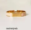 Designer Single Bangle High quality designer design stainless steel gold buckle bracelet fashion jewelry men and women bracelets OXN6 DK4B