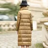 여성용 재킷 2023 한국 패션 따뜻한 오리 다운 양면웨어웨어웨어웨어 겨울 재킷 여성 파카 코트 조명 231123