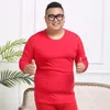 Sous-vêtements thermiques pour hommes, taille Lare 6XL 7XL 8XL, ensembles chauds en coton pour hommes, hauts et pantalons élastiques, bas extensibles 54, hiver