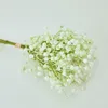 Dekoracyjne kwiaty Baby oddech sztuczny fałszywy gipsophila 6pcs/bukiety śluby dekoracje prawdziwe dotyk