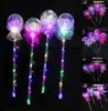 LED Light Sticks Bobo Balloon Party Dekoracja gwiazdy Flashing Glow Magic Wands for Birthday Wedding Party Decor7873805
