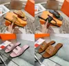 Sandalen, damesslippers, damesscubapantoffels, luxe designerschoenen, platte schoenen, echt leer, Parijse zomerstrandschoenen dames, maten 35-42 met doos