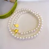 Chains Nature Japanese Akoya 6-7mm White Pearl Necklace Choker Luxury Jewelry Necklaces For Women