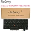 Tangentbord Padarsey Replacement Notebook Keyboard Compatible för Lenovo ThinkPad T470 T480 A475 A485 Laptop No Backlight 231123