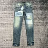 Purple Jeans Designer Mens Jeans Men Jeans Designer Pants for Mens Black 2023 New Style Embroidery Self Cultivation and Small Feet Fashion 3315