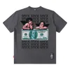 T-shirt da uomo e da donnaTKPA American Racing Pattern Manica corta da uomo e da donna Street China-Chic Brand High Street Hip Hop Coppia Top