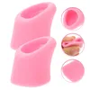 Ensembles de vaisselle 2 pièces couvercle de bec de théière accessoires étui en silicone transparent manchon protecteurs de maison Gel de silice protection anti-fuite