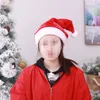 크리스마스 모자 화려한 LED 조명 플러시 산타 모자 조명 벨벳 편안한 XMAS 모자 파티 용품 Z0076