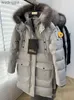 무스 너클 너클 다운 재킷 캐나다 가위 손수와 여자 커플 스키 후드 모피 칼라 두꺼운 파커 무스 코트 3 jzp5