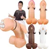 Penis Opblaasbaar kostuum Cosplay Sexy Grappig Opblaaspak Feestkostuum Fancy Dress Halloween voor Volwassen Dick Jumpsuit1256C