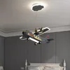 Pendant Lamps Modern Led Light For Dining Room Suspension Cartoon Airplane Lamp Lustre Office Kitchen Table