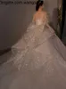 wangcai01 Dubai Luxury a line Wedding Dresses sequined Plus Size Chapel Train Sweetheart vestido de novia Appliqued Bridal Wedding Gowns Custom Made