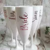 Altre forniture per feste di eventi personalizzati White Champagne flauto da sposa regalo da sposa Henmaid Hen Calice Acrilico Vino Wine Cup DECO 230422